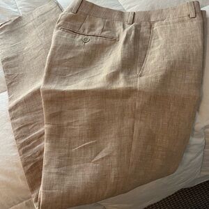 Men's Linen Tan Pants